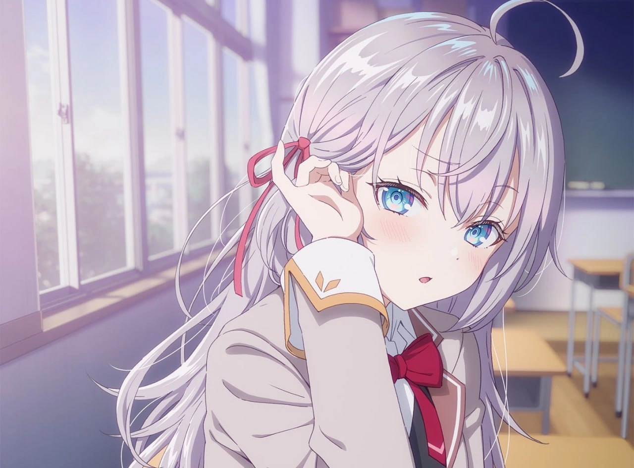 Почему героиня из «Аля иногда кокетничает со мной по-русском» говорит именно на русском? 