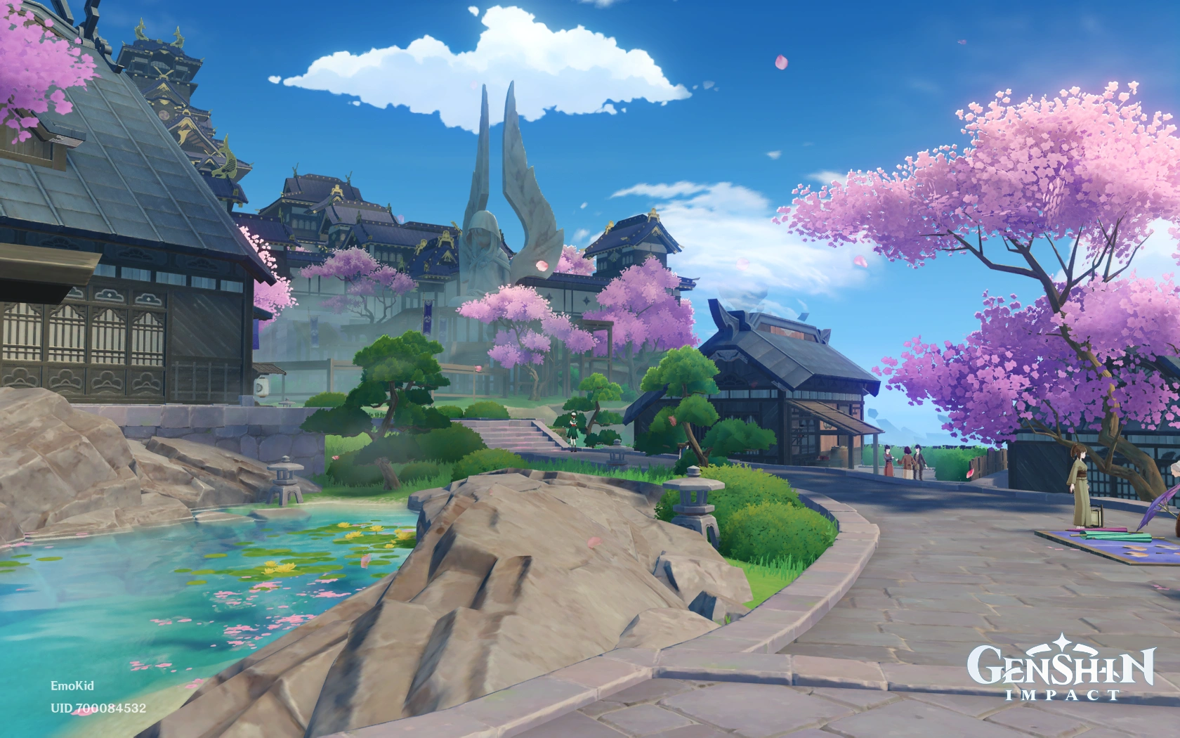 Сакура в городе Инадзума