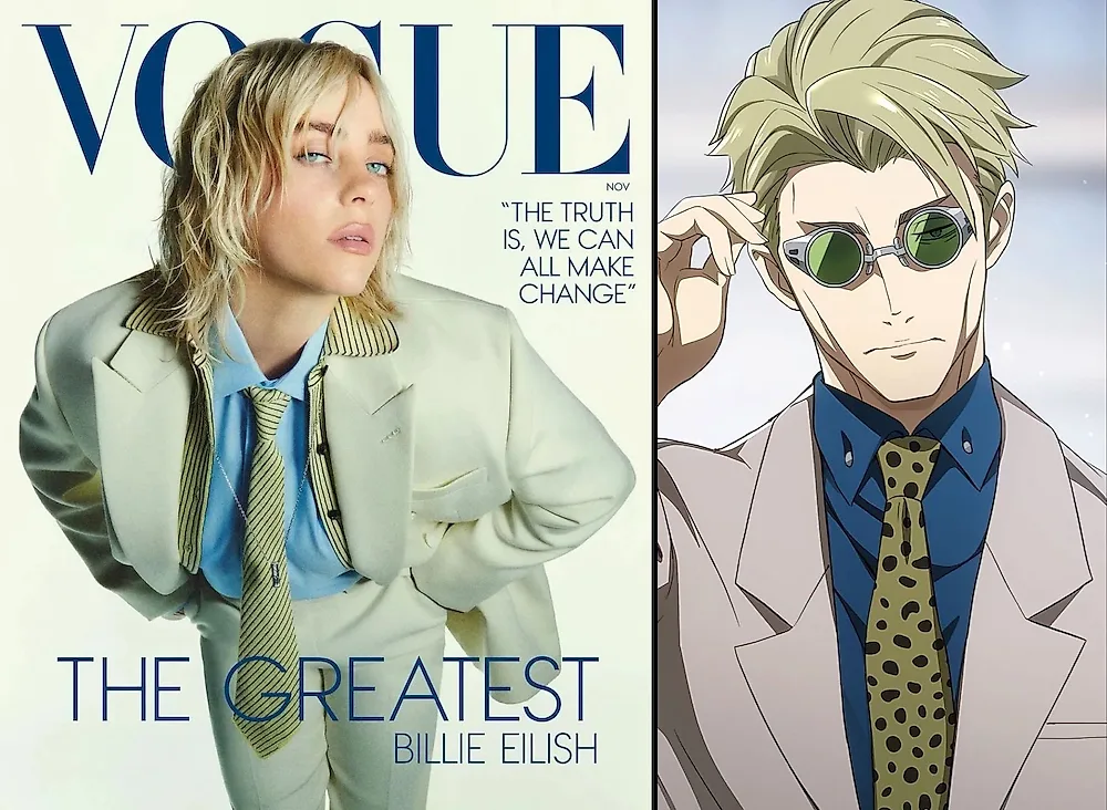 Билли Айлиш в образе Кенто Нанами из «Магической битвы»