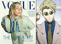 Билли Айлиш в образе Кенто Нанами из «Магической битвы»