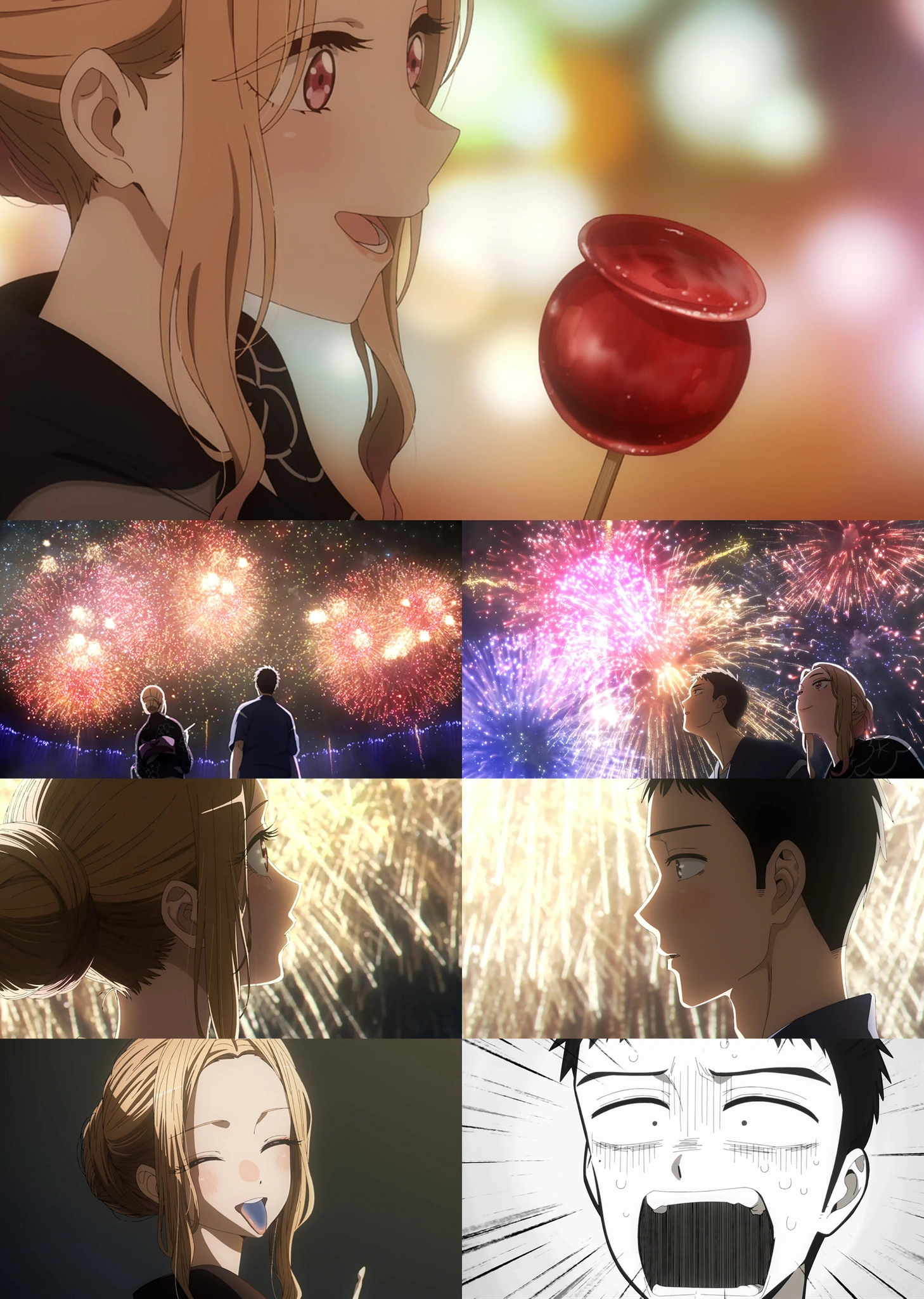 Вечер фестиваля, фейерверки, Марин и Годзё — ну что может быть лучше?