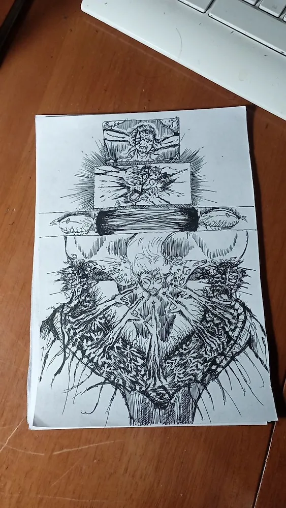 Скетч для манги