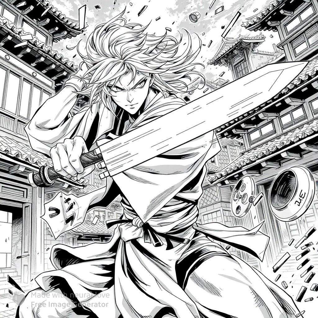 Гинтоки, ИИ и немного лени: как я создал свою мангу, не вставая с дивана