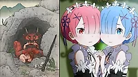 Рем и Рам из аниме «Re:Zero. Жизнь с нуля в альтернативном мире»