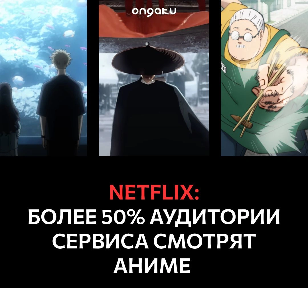 Netflix: более 50% аудитории сервиса смотрят аниме 